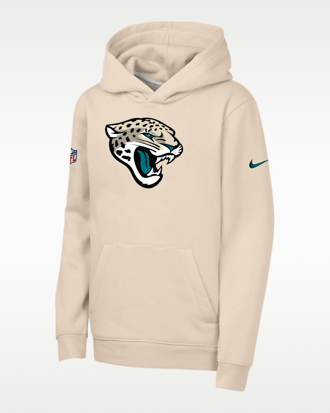 Jacksonville Jaguars Rivalries Collection Sideline Club Big Kids' Nike NFL Pullover Hoodie - Cream