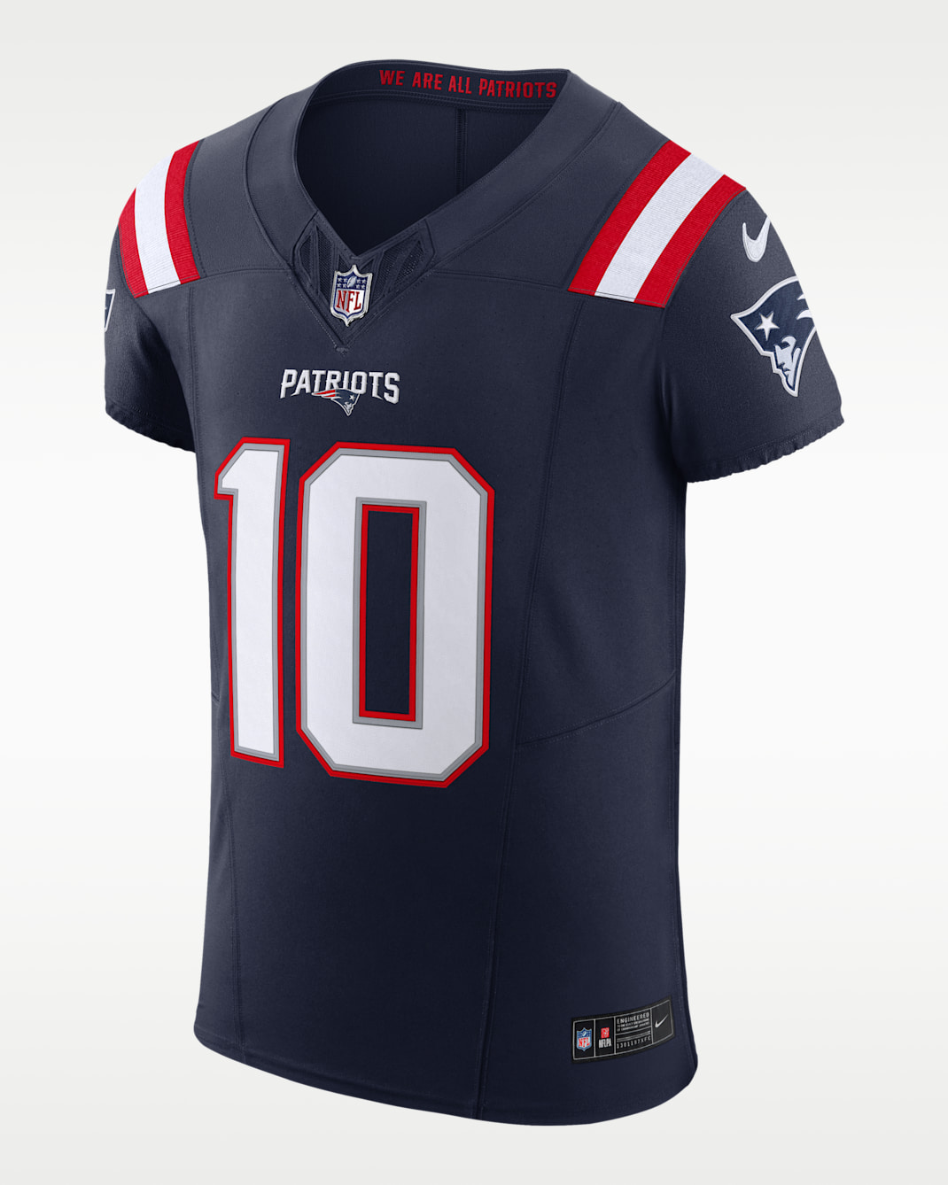 Drake Maye New England Patriots Men's Nike Dri-FIT NFL Elite Jersey - Navy