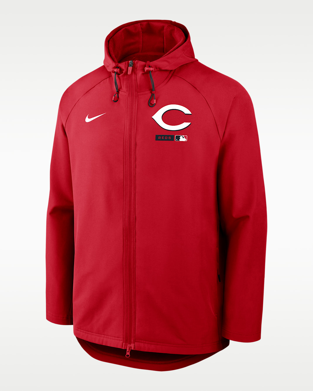 Cincinnati Reds Authentic Collection Men's Nike Therma-FIT MLB Full-Zip Hooded Jacket - Red