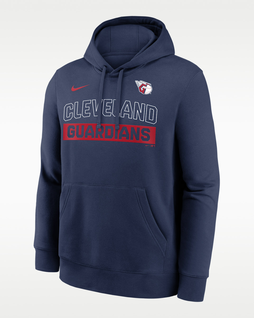 Cleveland Guardians Club Men's Nike MLB Pullover Hoodie - Navy