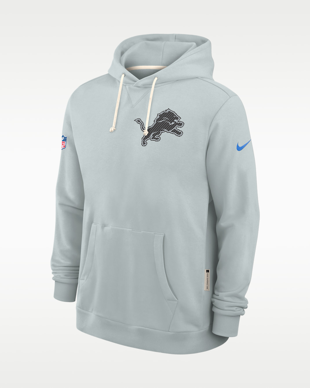 Detroit Lions Rivalries Collection Sideline Men's Nike Dri-FIT NFL Pullover Hoodie - Silver