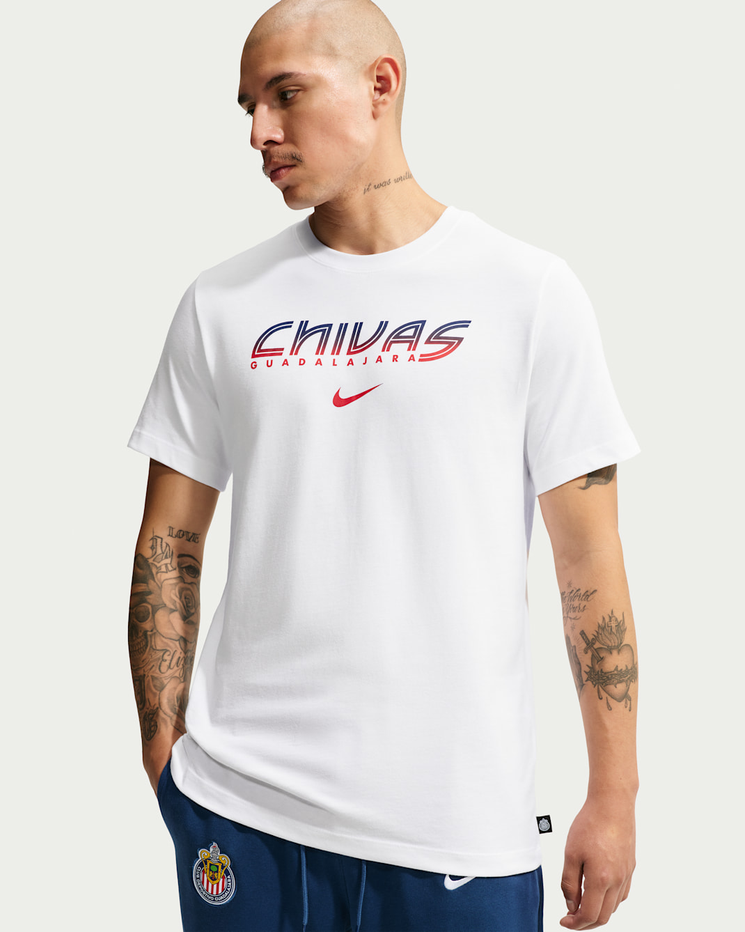 Playera de futbol Nike Chivas para hombre - Blanco