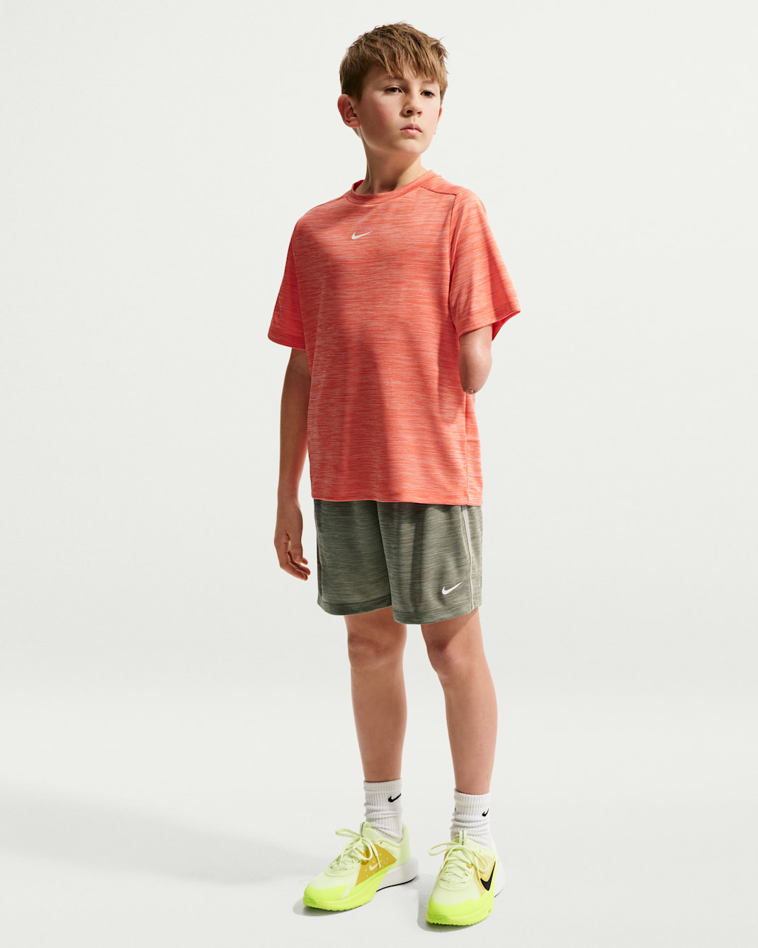 Nike Multi Older Kids' (Boys') Dri-FIT Shorts - Spruce Fog/Silver Sage/Heather/White