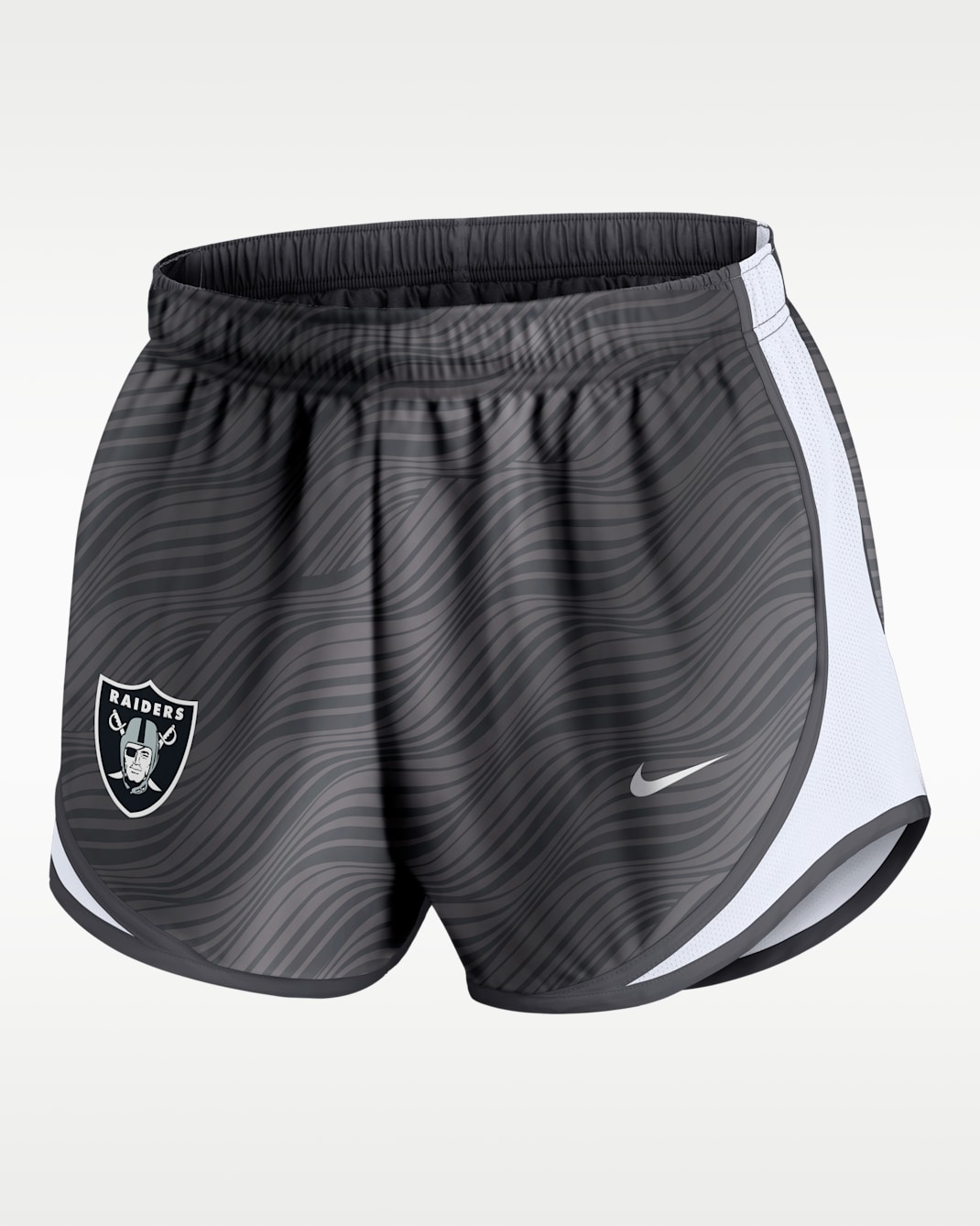 Las Vegas Raiders Tempo Women's Nike Dri-FIT NFL Shorts - Anthracite/White