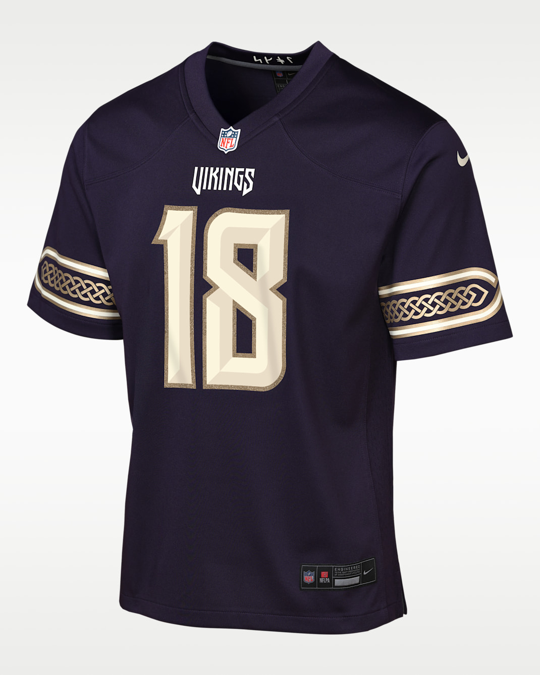Justin Jefferson Minnesota Vikings Rivalries Collection Big Kids' Nike NFL Game Jersey - New Orchid