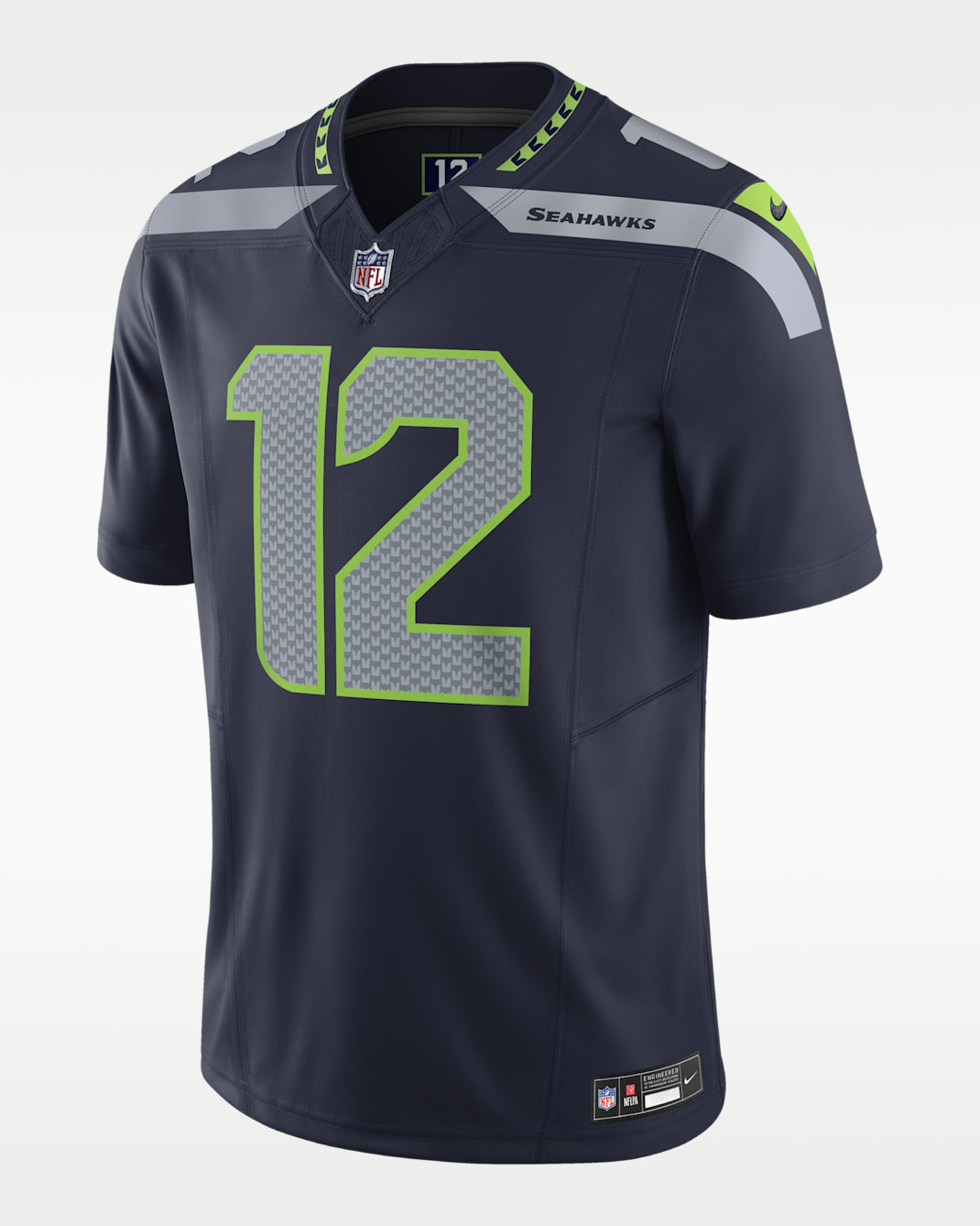 Jersey de fútbol americano Nike Dri-FIT de la NFL Limited para hombre 12th Fan Seattle Seahawks - Azul marino