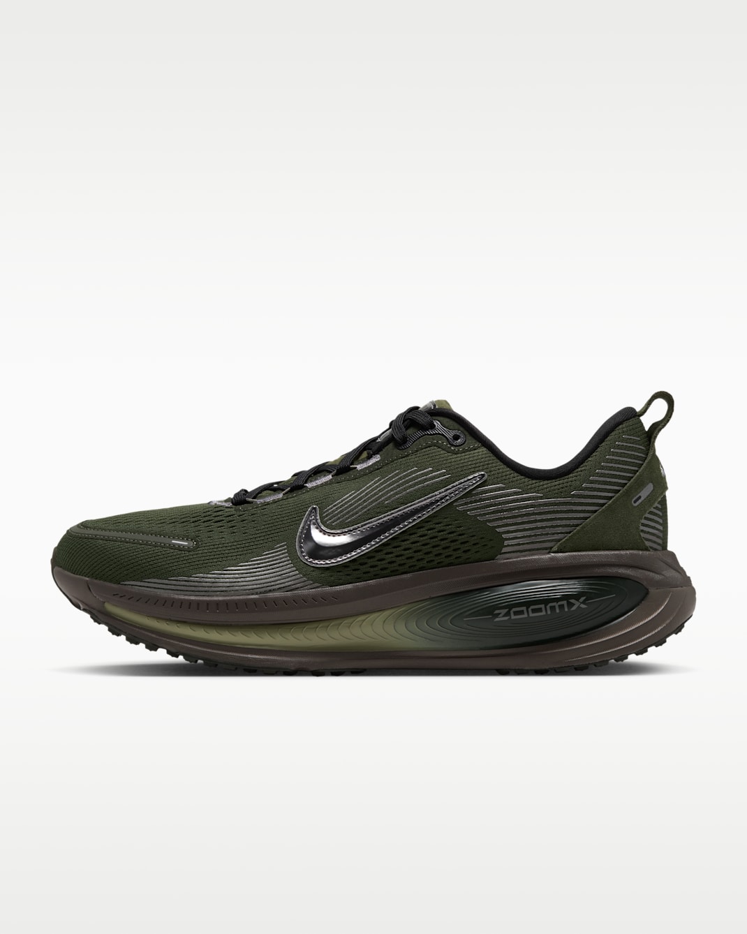 Nike Vomero 18 Men's Road Running Shoes - Cargo Khaki/Black/Sequoia/Metallic Dark Grey