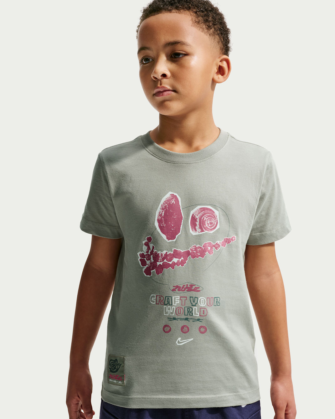 Nike Sportswear Big Kids' T-Shirt - Spruce Fog