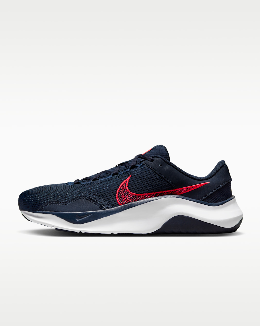 Nike Legend Essential 3 Next Nature Men's Workout Shoes - Obsidian/Obsidian/Bright Crimson