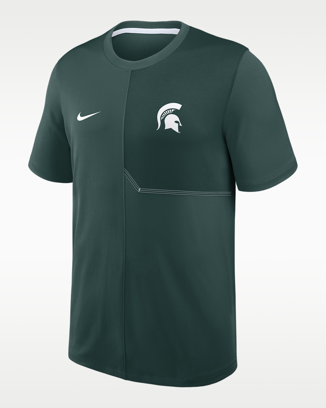 Michigan State Sideline Coach Men's Nike Dri-FIT College Top - Green