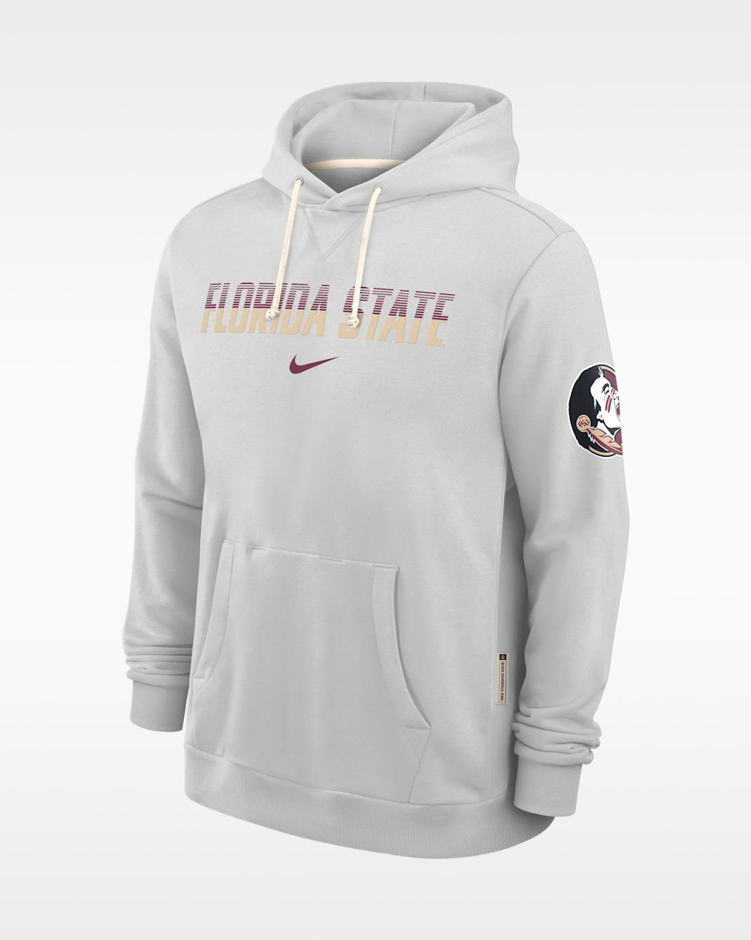 Florida State Sideline Standard Issue Men's Nike Dri-FIT College Pullover Hoodie - Photon Dust