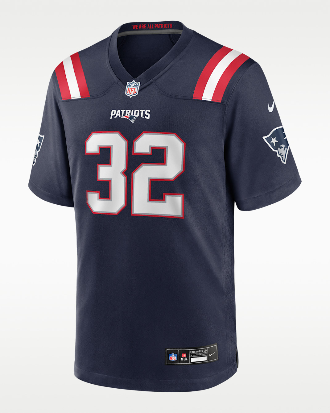 Jersey Nike de la NFL Game para hombre TreVeyon Henderson New England Patriots - Azul marino
