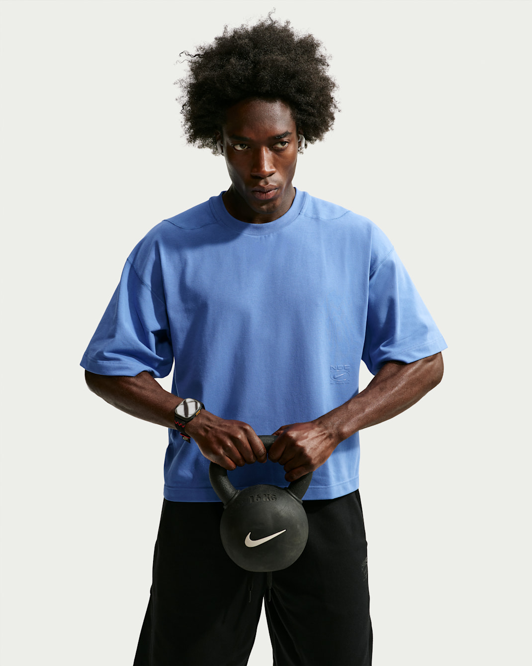 Kortärmad träningströja Nike N.A.C. Dri-FIT för män - Indigo Storm/Indigo Storm