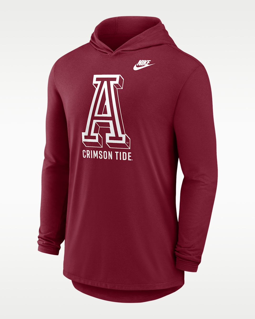 Alabama Legacy Men's Nike Dri-FIT College Long-Sleeve Hooded T-Shirt - Crimson
