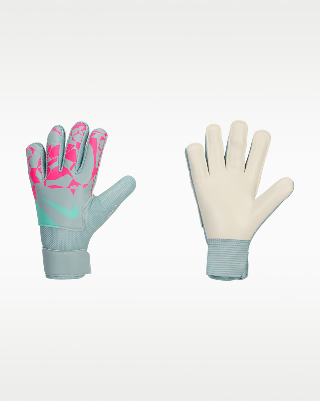 Nike Match Jr. Goalkeeper 大童款足球手套 - Ocean Cube/Pink Blast/Aurora Green