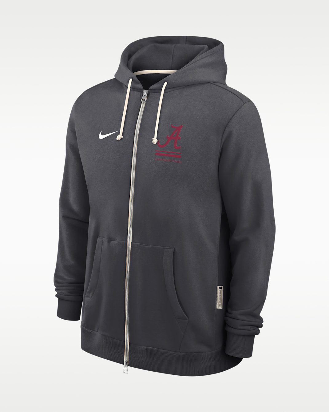 Alabama Sideline Standard Issue Men's Nike Dri-FIT College Full-Zip Hoodie - Anthracite