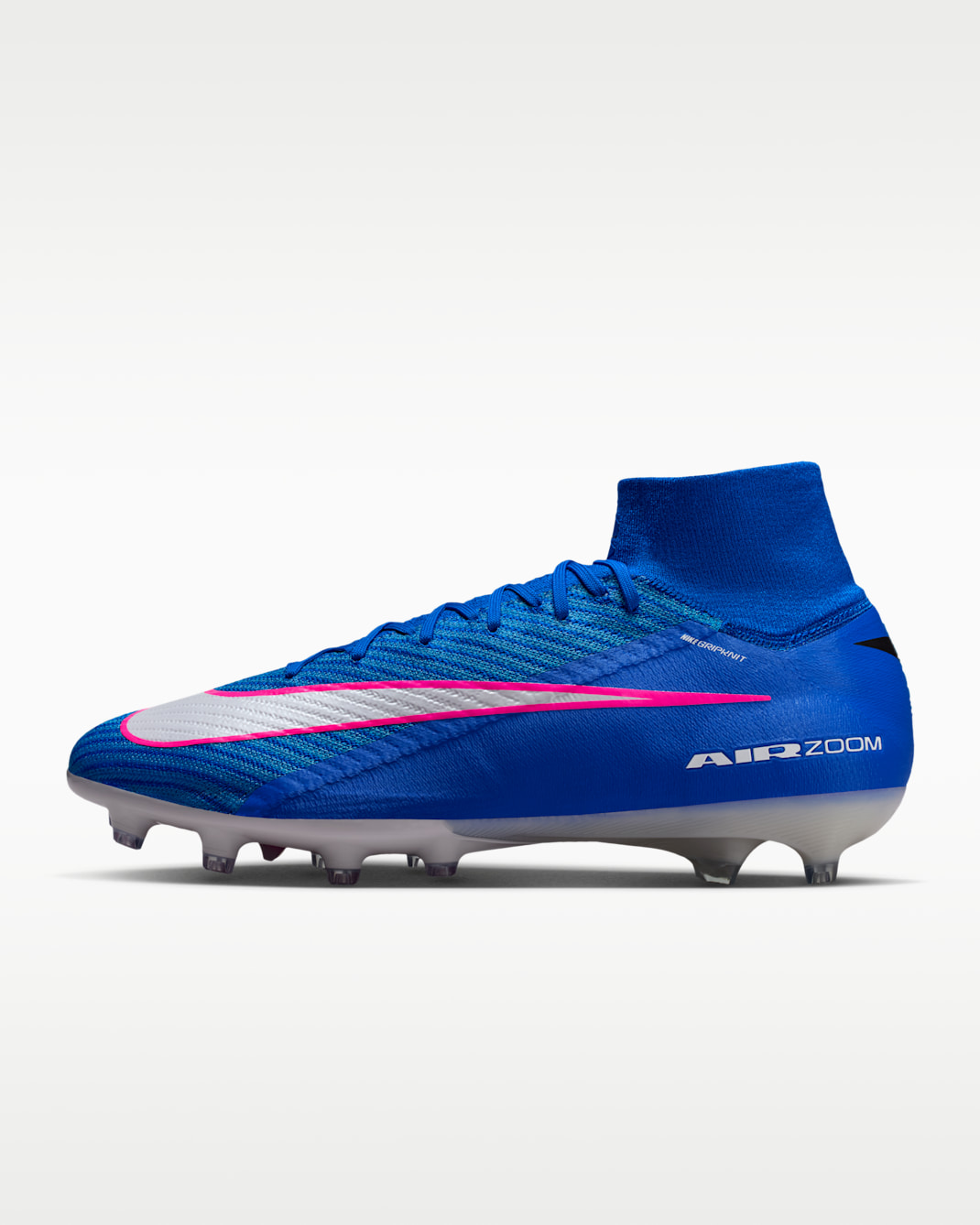 Tacos de fútbol para pasto artificial de corte high Nike Mercurial Superfly 10 Elite - Azul carrera/Blanco
