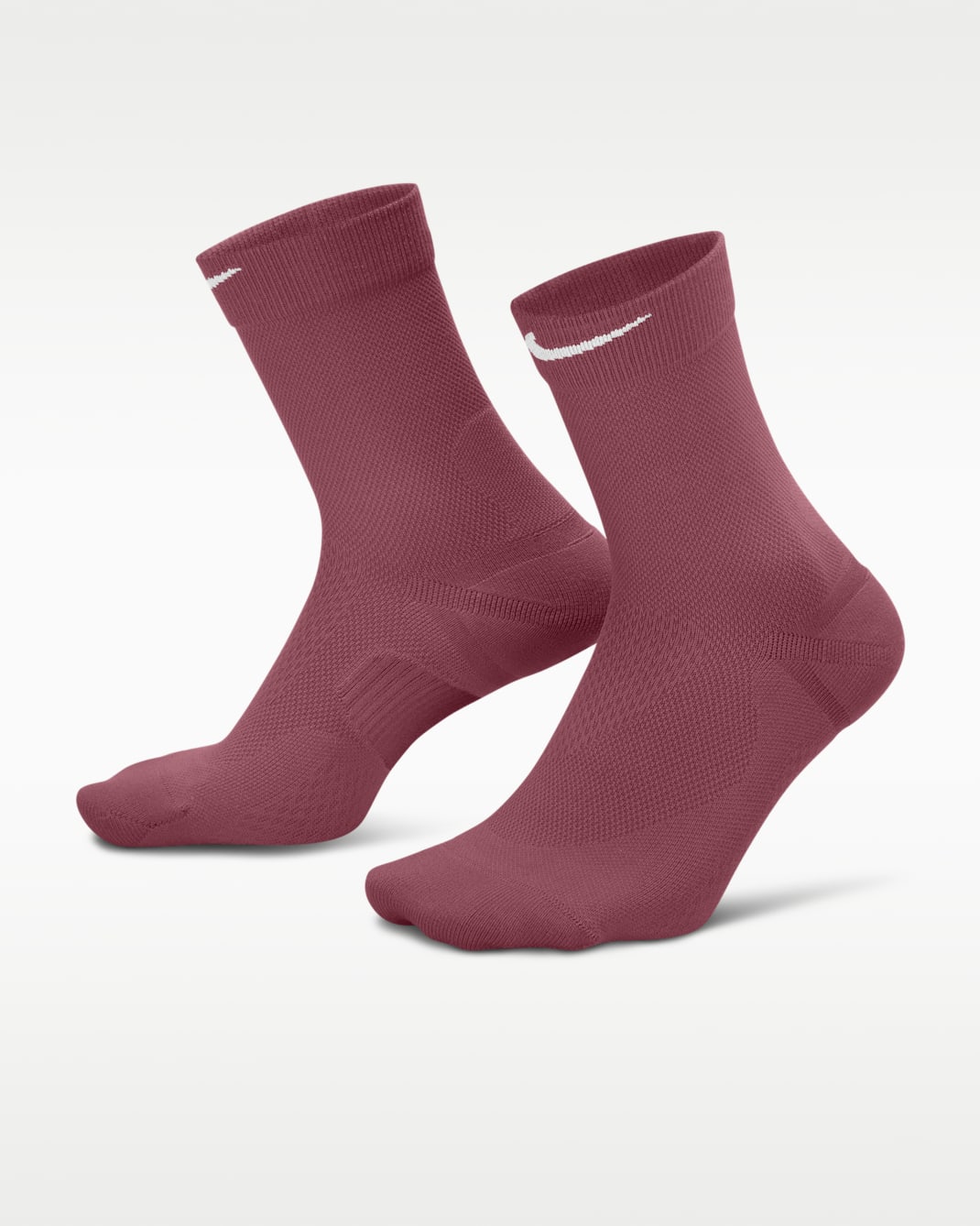 Nike Running Midweight-crewstrømper (1 par) - Pink Smoke/Pink Rise/hvid