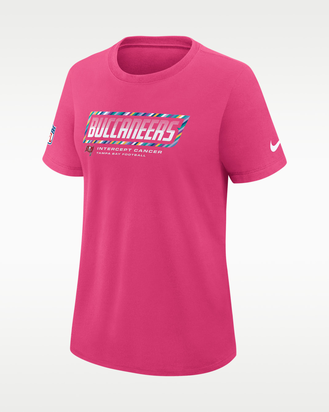 Tampa Bay Buccaneers Crucial Catch Women's Nike Dri-FIT NFL T-Shirt - Pink