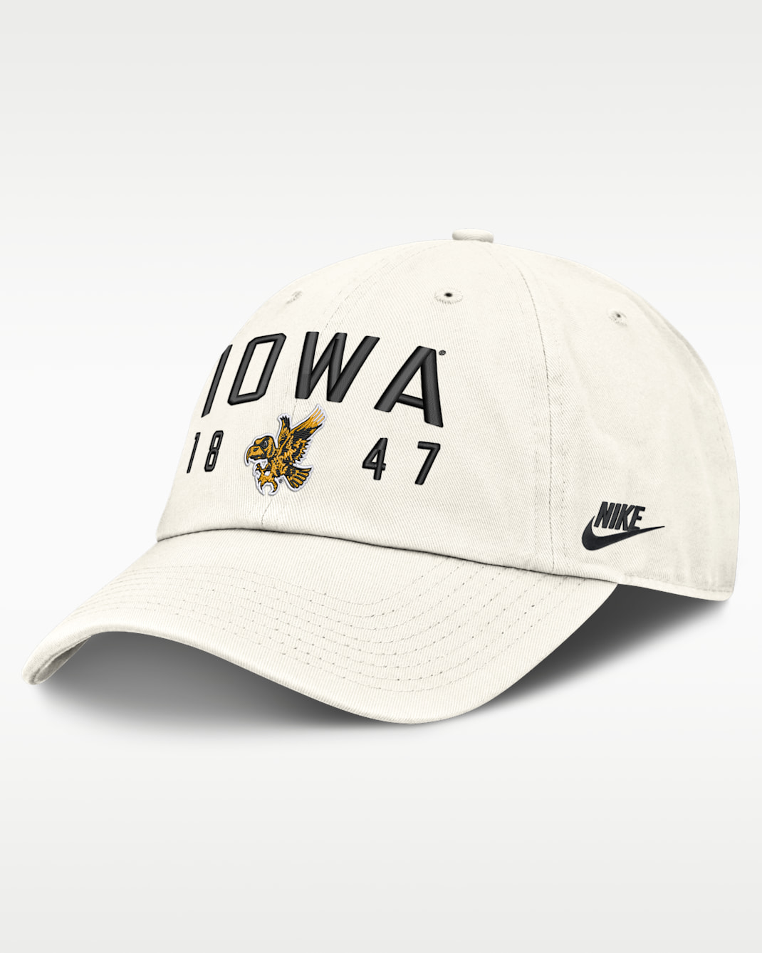 Iowa Natural Club Men's Nike College Adjustable Hat - White