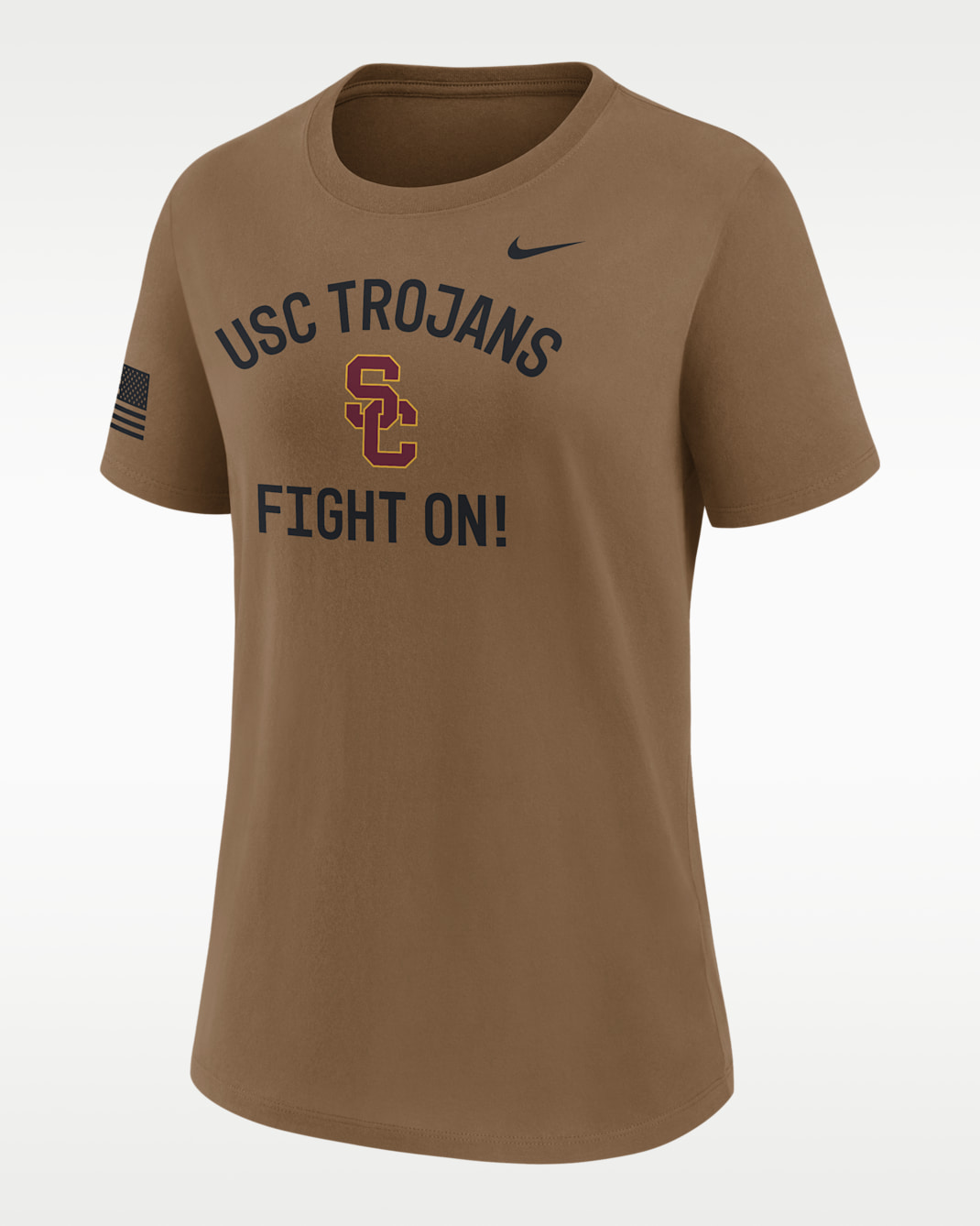 USC 2026 Military Appreciation Women's Nike Dri-FIT College T-Shirt - Ale Brown