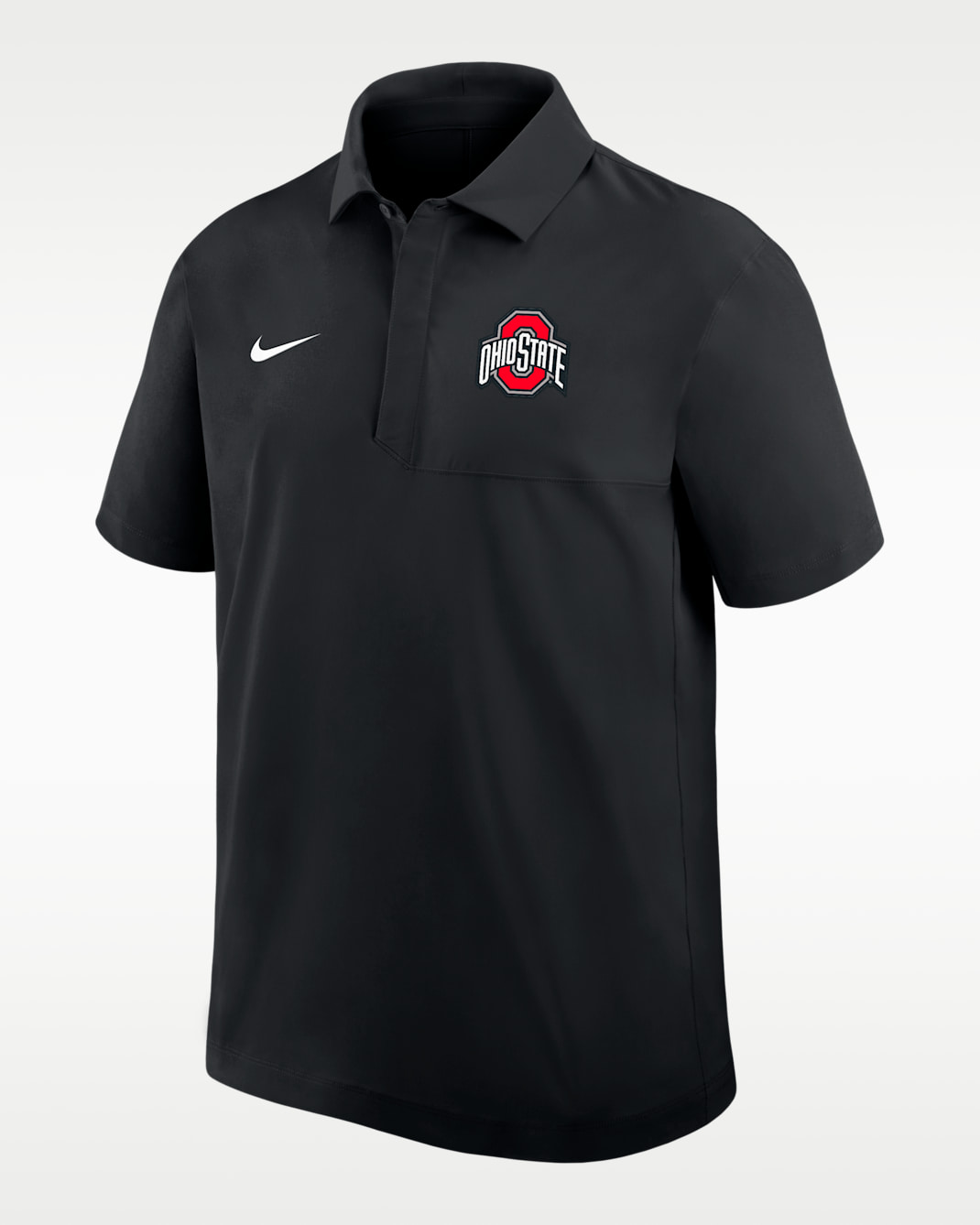 Polo universitario Nike Dri-FIT para hombre Ohio State - Negro