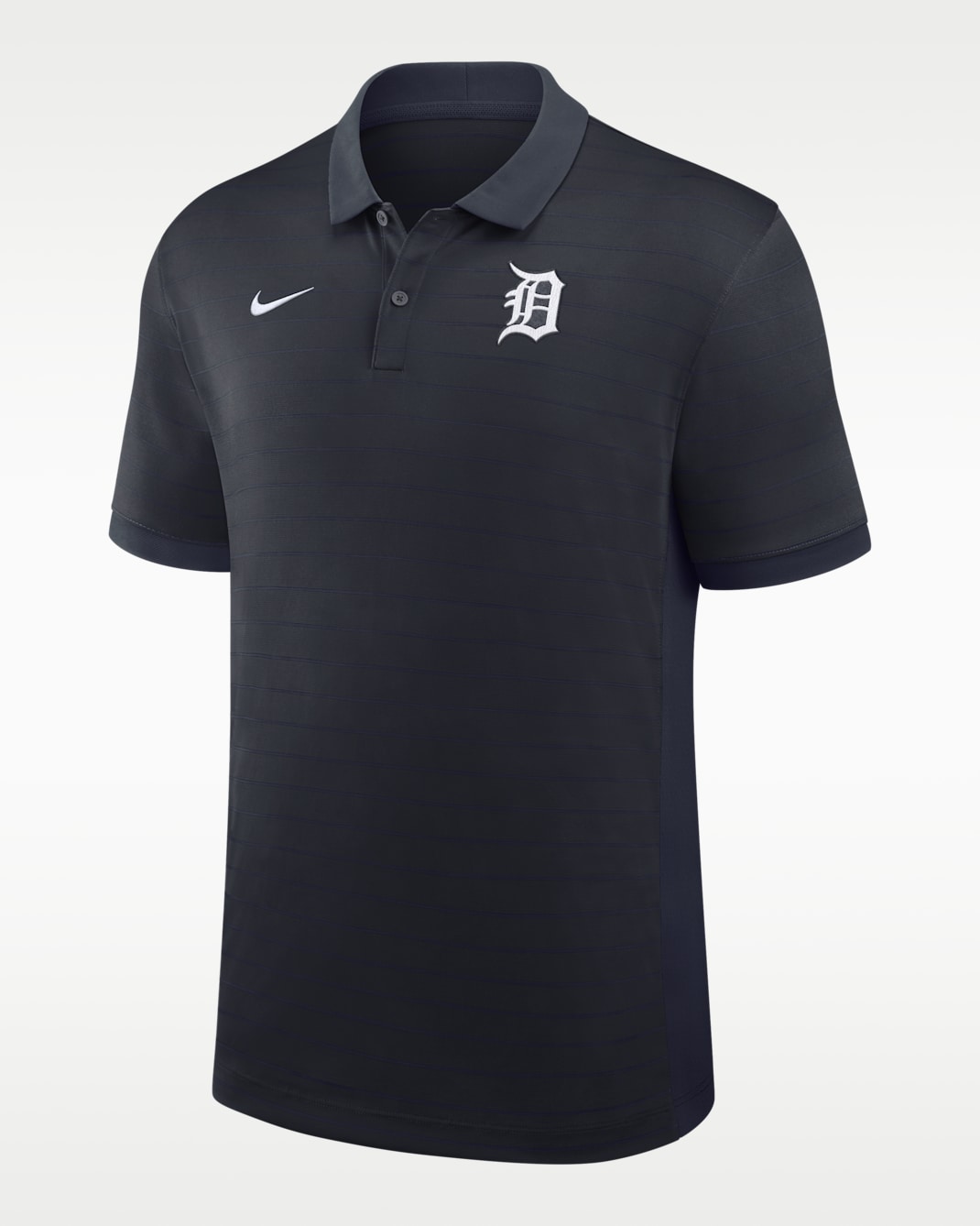 Detroit Tigers Authentic Collection Striped Victory Men's Nike Dri-FIT MLB Polo - Navy
