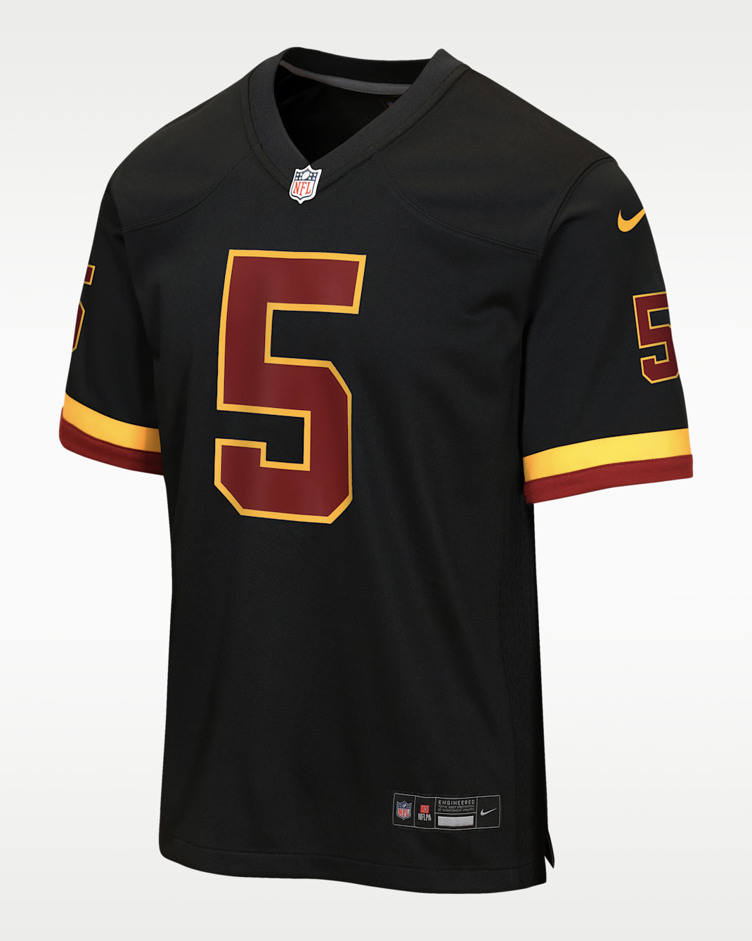 Jayden Daniels Washington Commanders Big Kids' Game Jersey - Black