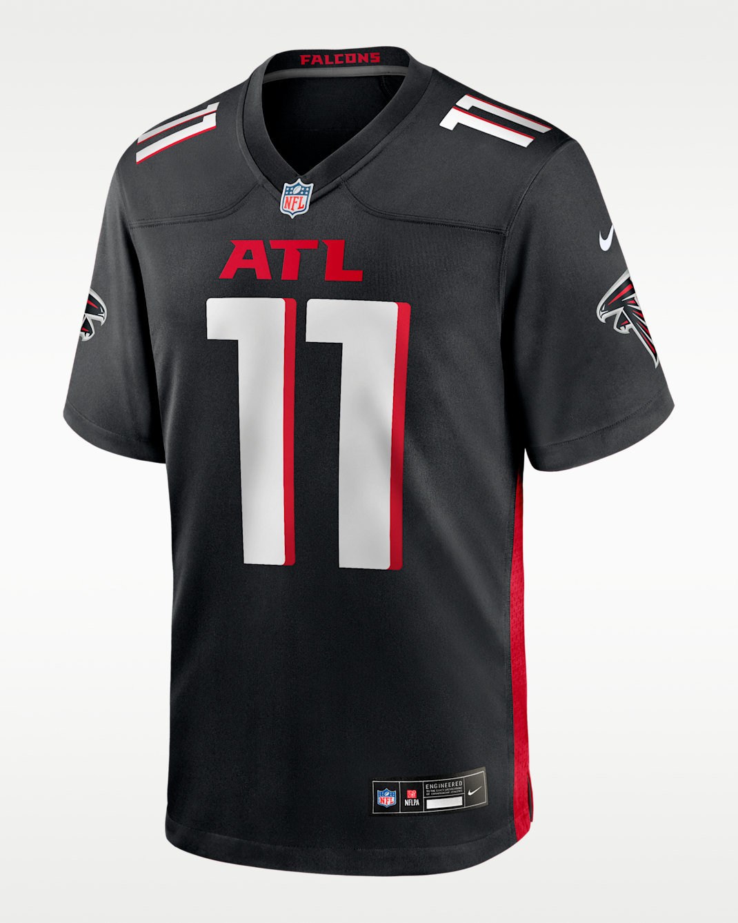 Jersey Nike de la NFL Game para hombre Jalon Walker Atlanta Falcons 2025 NFL Draft First Round Pick - Negro