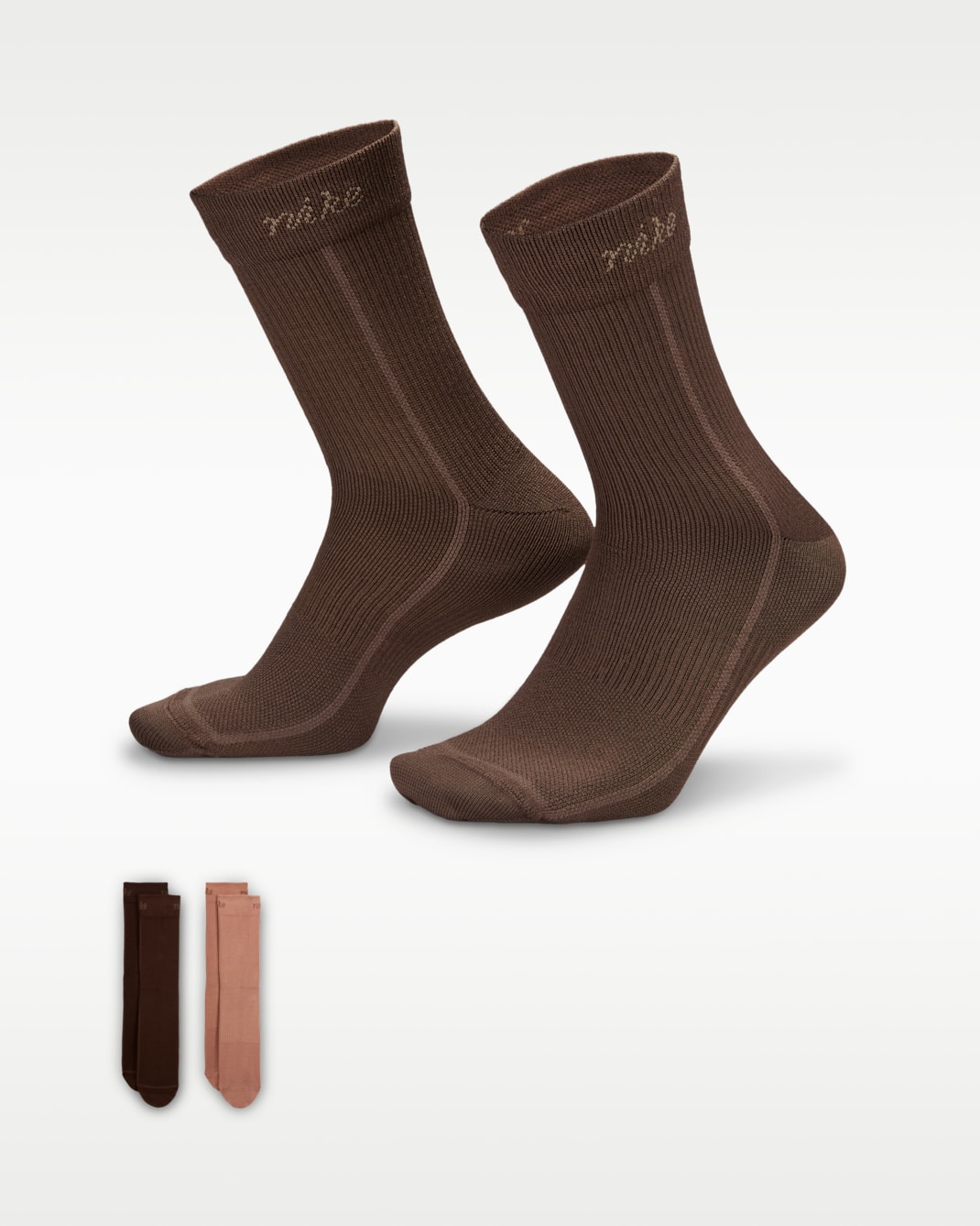 Nike Everyday Plus Women's Lightweight Crew Socks (2-Pair) - Multi-Colour