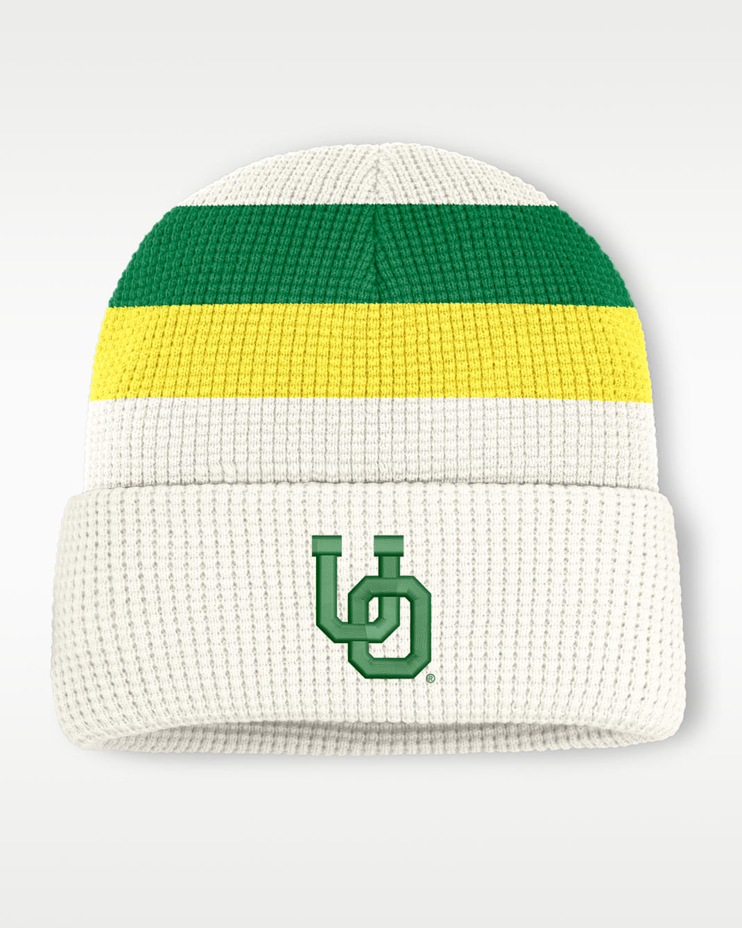 Oregon Men's Nike College Cuffed Beanie - White