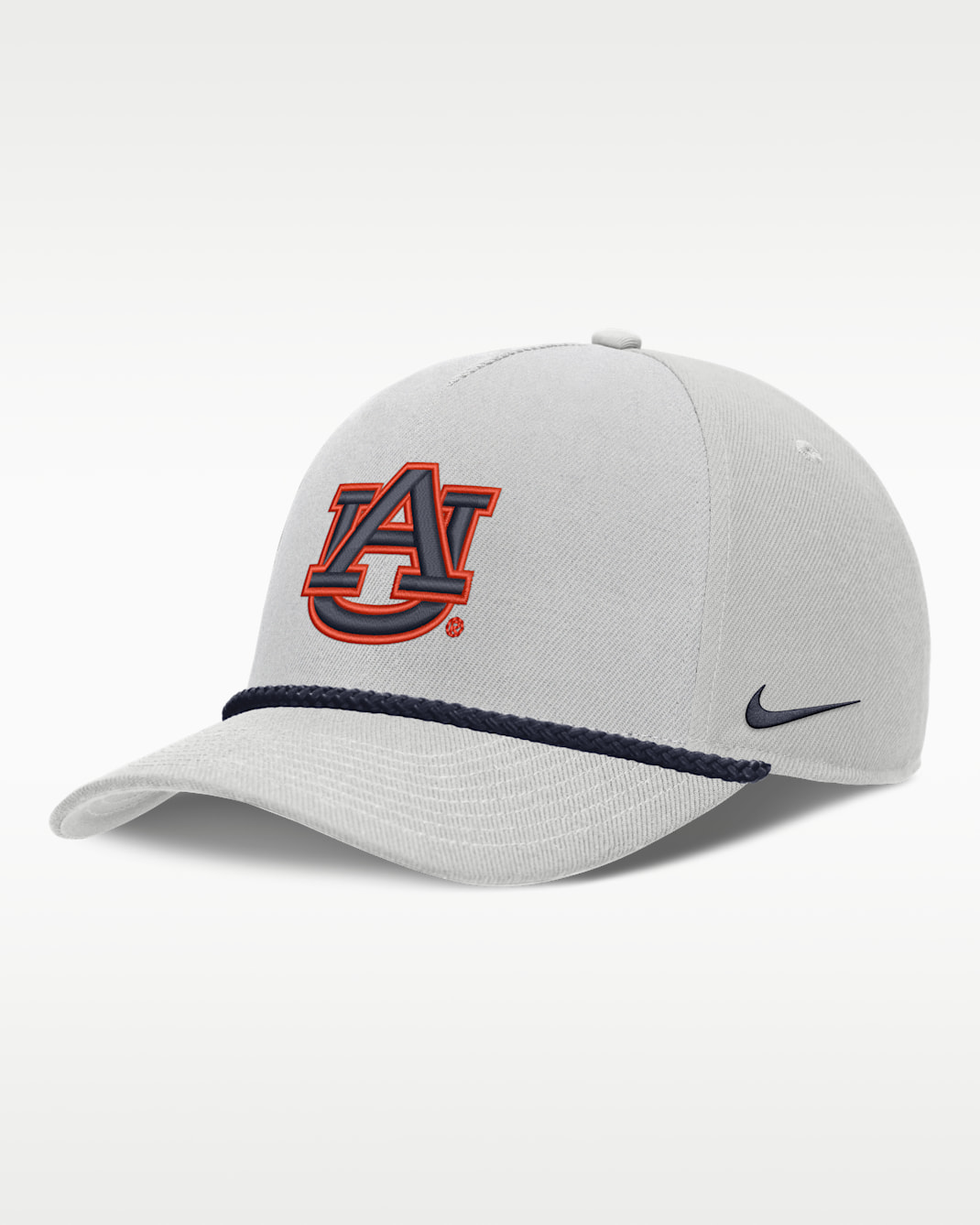 Auburn Sideline Rope Rise Men's Nike College Adjustable Hat - Photon Dust