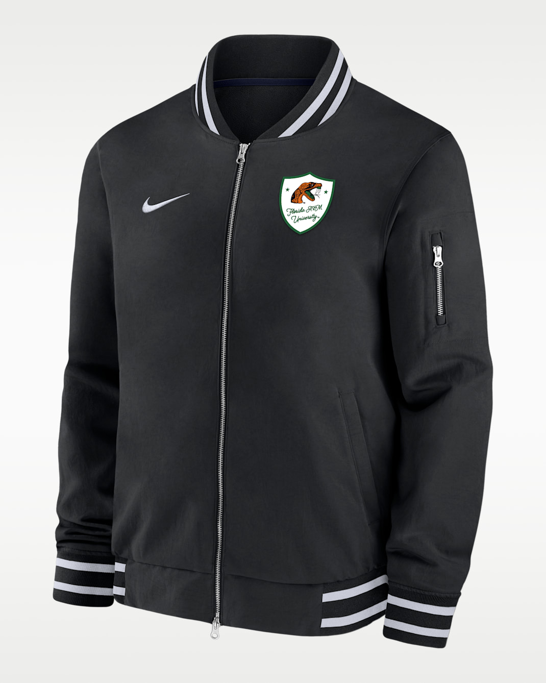 Nike College (Florida A&M University) Men's Bomber Jacket - Black