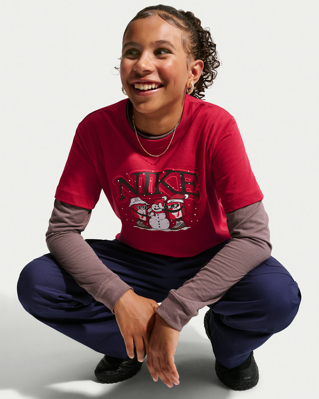 Nike Sportswear-T-shirt til større børn - Tough Red