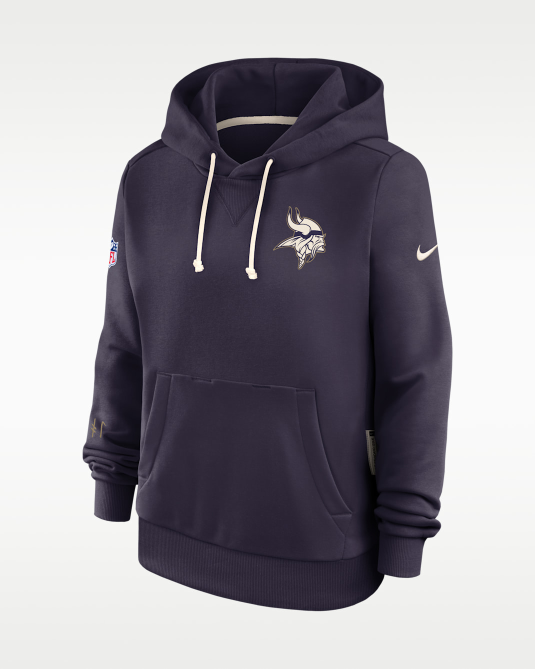 Minnesota Vikings Rivalries Collection Sideline Women's Nike Dri-FIT NFL Pullover Hoodie - Purple