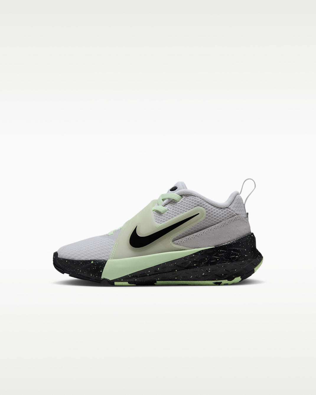 Nike Team Hustle D 12 SE Little Kids' Shoes - Photon Dust/Barely Volt/Black