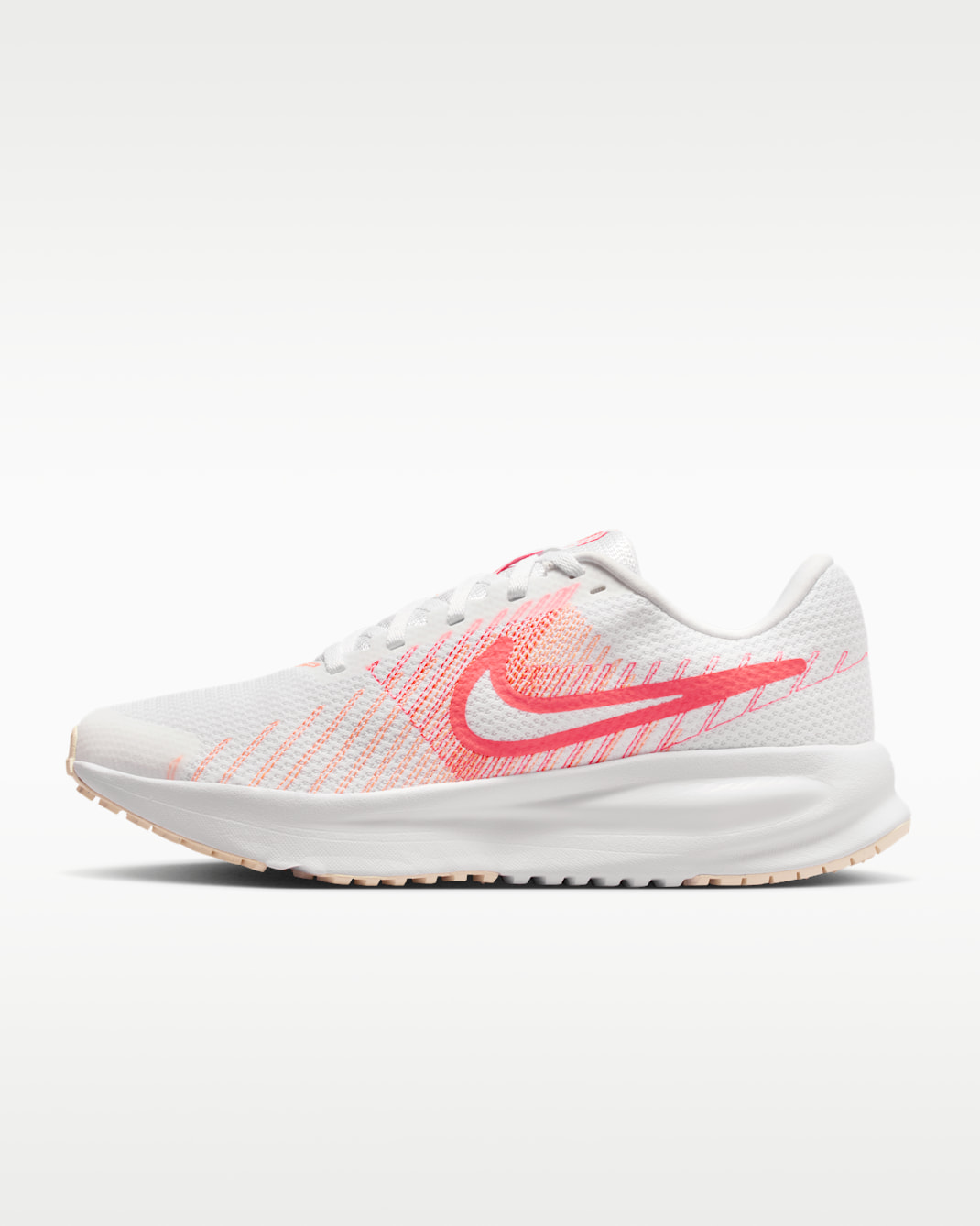 Nike Run Defy Women's Road Running Shoes - White/Orange Pulse/Chalk/Hot Lava