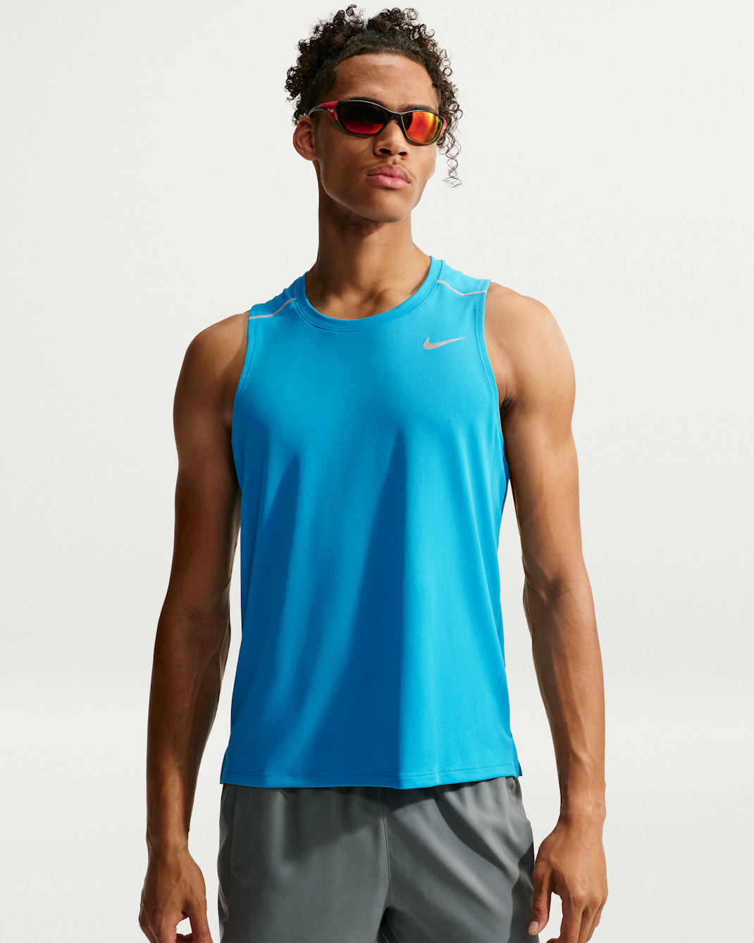Nike Miler Men's Dri-FIT Running Tank Top - Light Current Blue