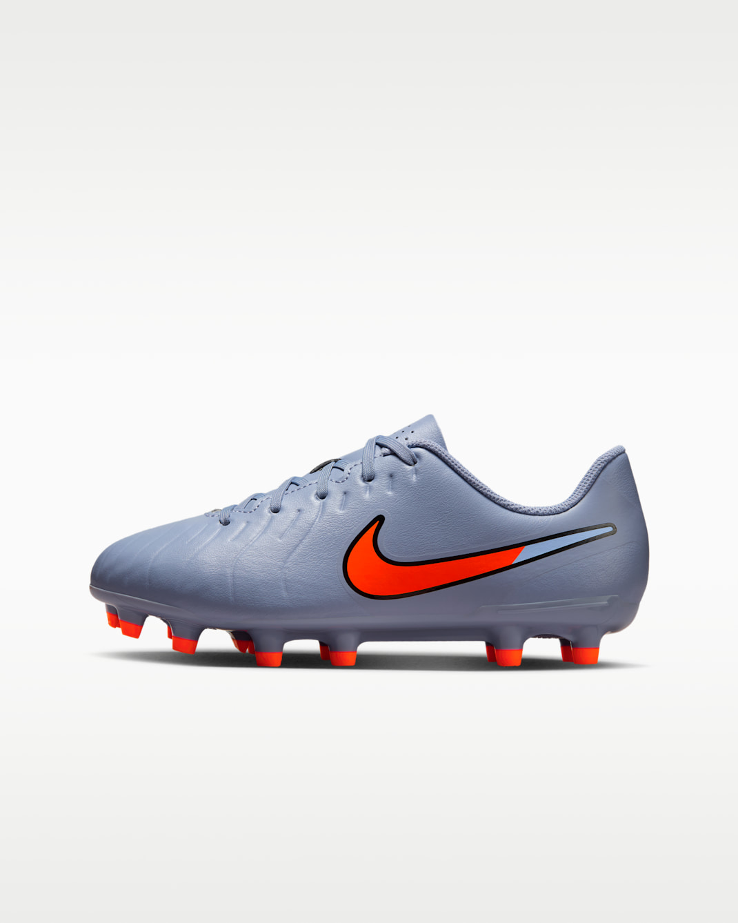 Nike Jr. Tiempo Legend 10 Club low top voetbalschoenen voor kleuters/kids (meerdere ondergronden) - Blue Eclipse/Zwart