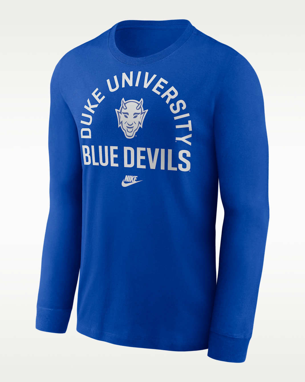 Duke Legacy Arched Logo Men's Nike College Long-Sleeve T-Shirt - Royal