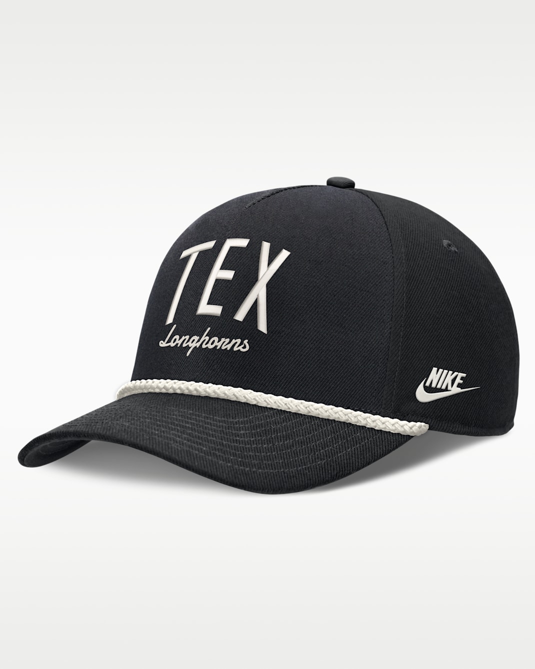 Texas Legacy Letter Rise Men's Nike Dri-FIT College A-Frame Adjustable Hat - Black