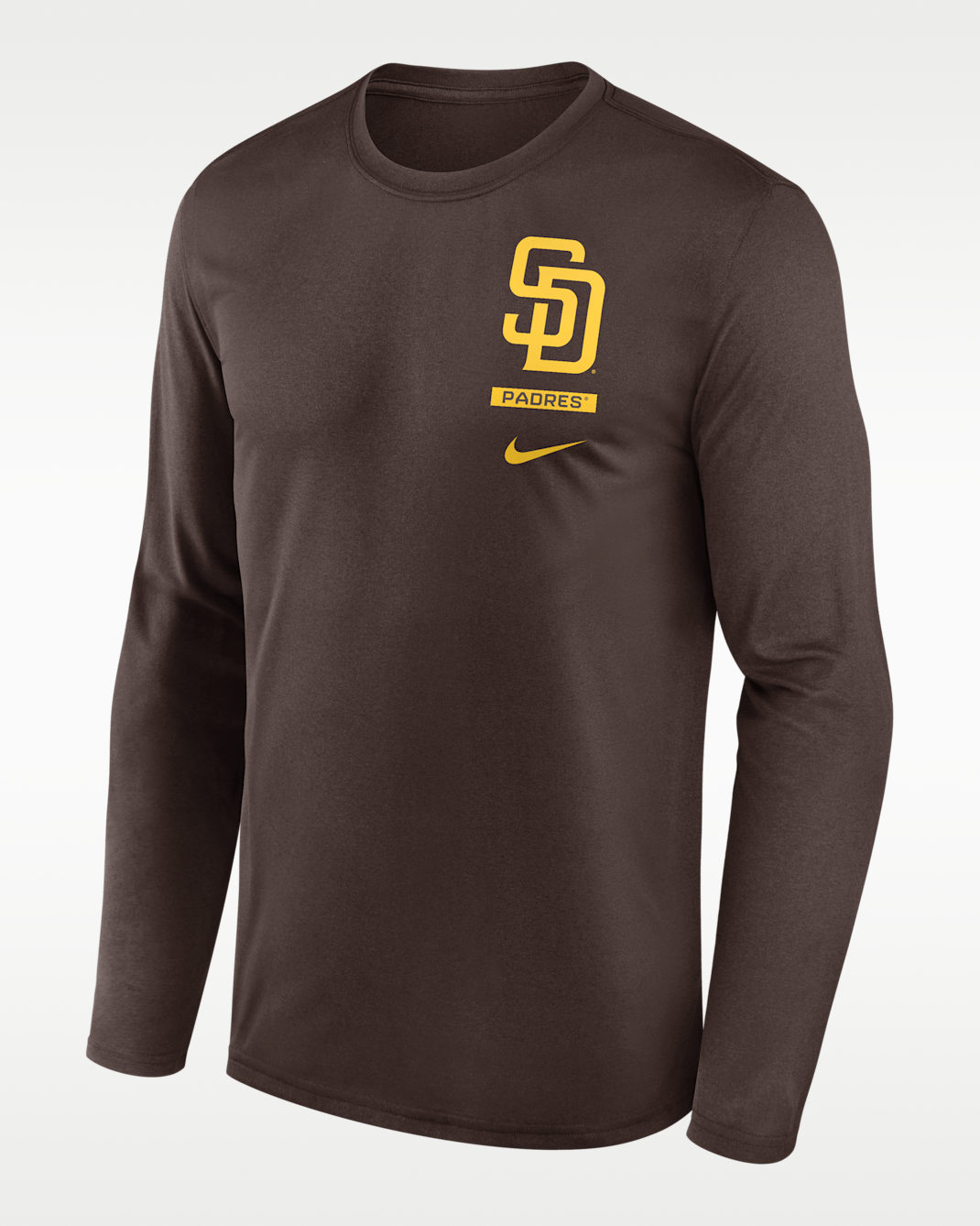 Playera de manga larga Nike Dri-FIT de la MLB para hombre San Diego Padres 2-Hit Legend - Marrón