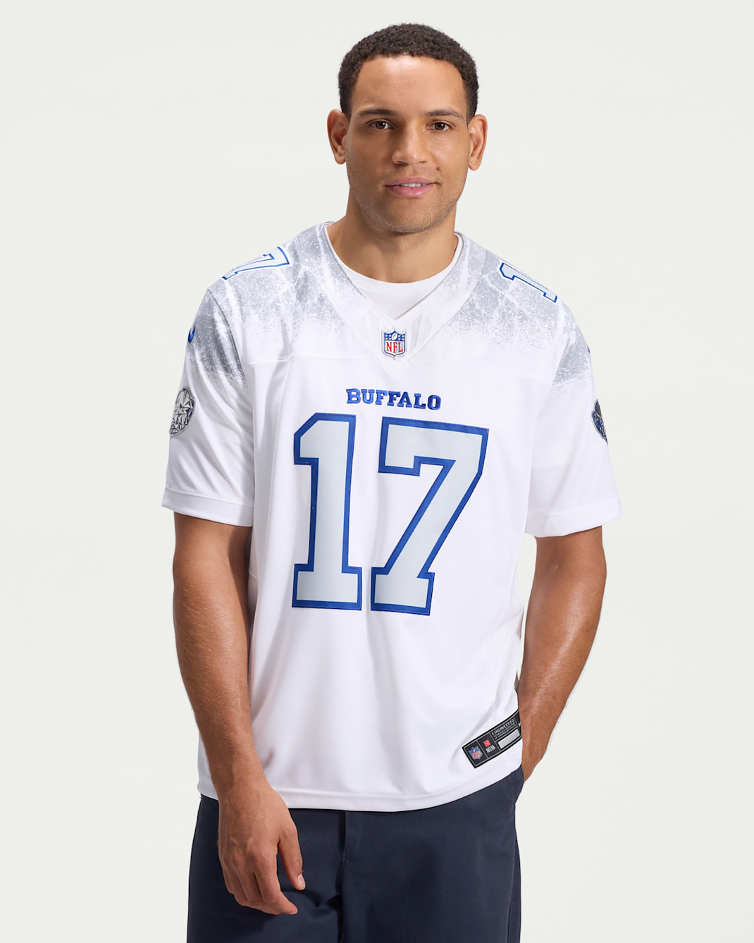Josh Allen Buffalo Bills Rivalries Collection Men's Nike Dri-FIT NFL Limited Jersey - White