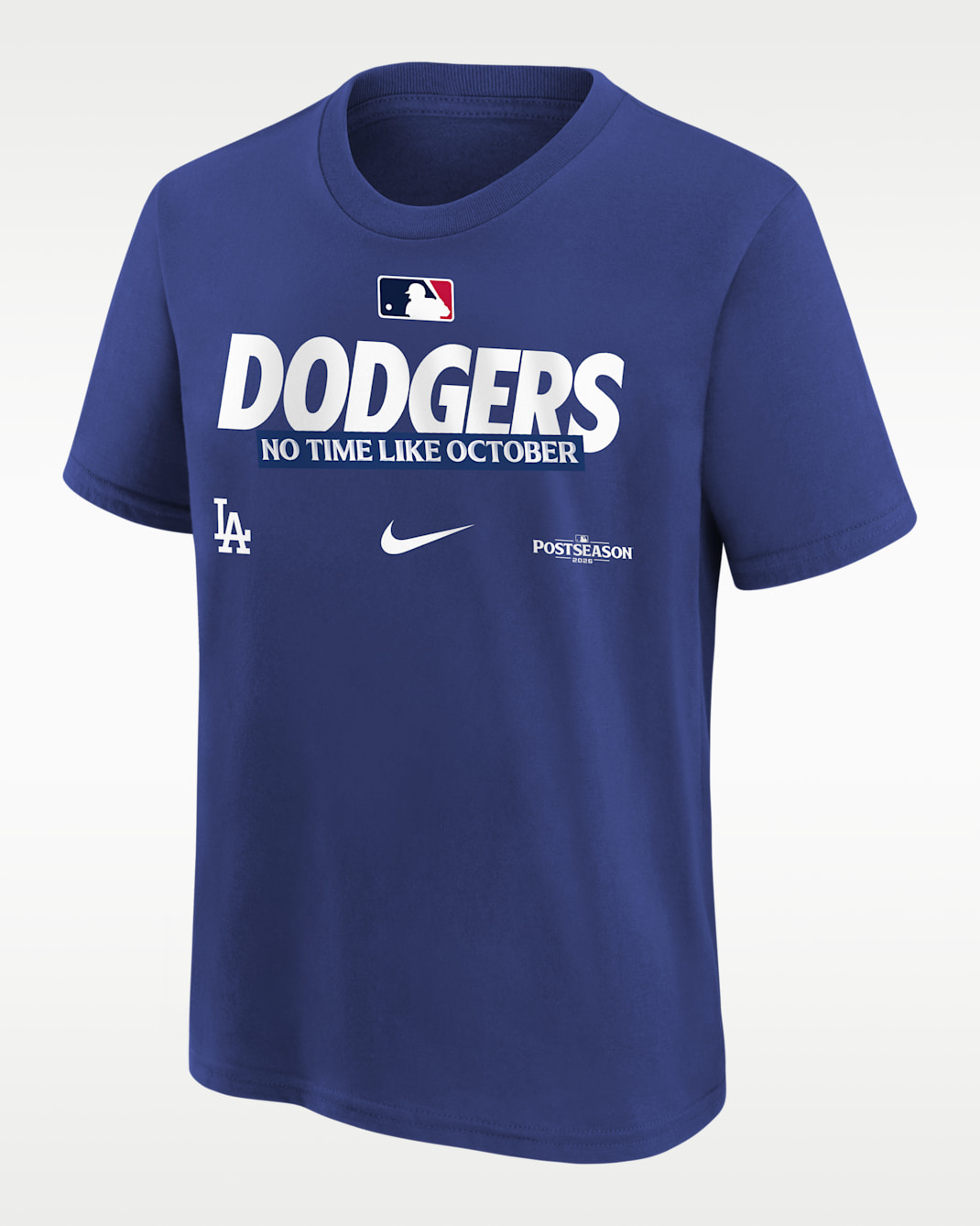 Los Angeles Dodgers 2026 Postseason Authentic Collection Big Kids' Nike MLB T-Shirt - Blue