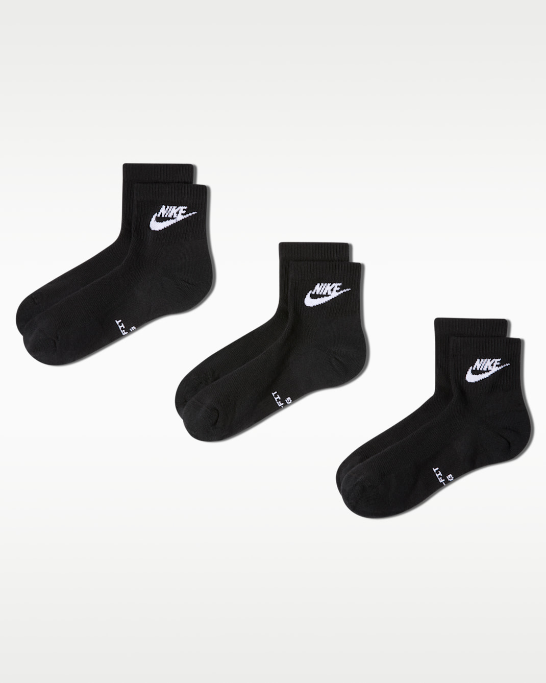 Nike Everyday Elevated Ankle Socks (3 Pairs) - Multi-Colour