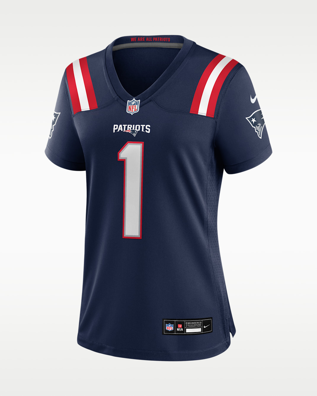 Jersey Nike de la NFL Game para mujer A.J. Brown New England Patriots - Azul marino
