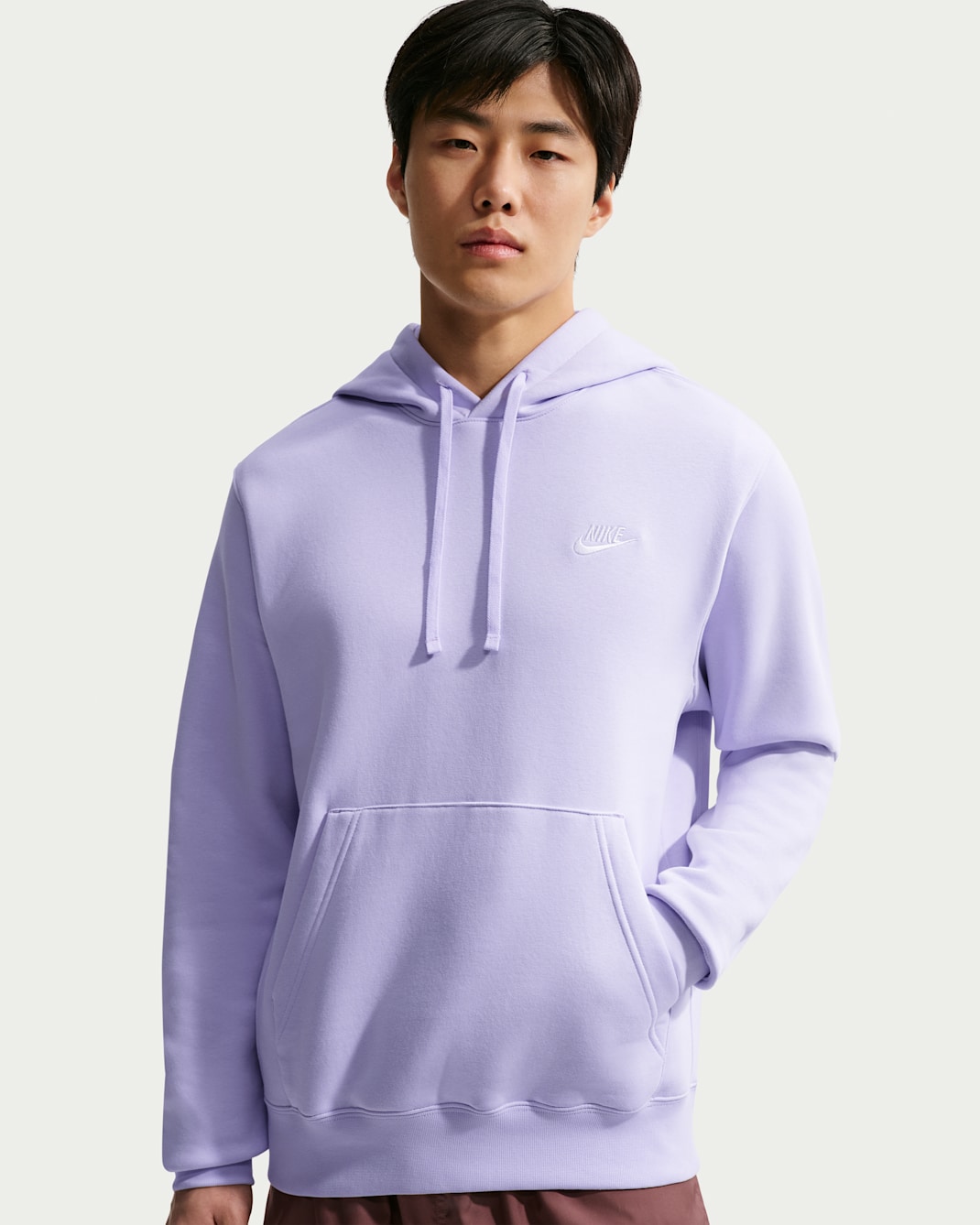 Sudadera con gorro sin cierre Nike Sportswear Club Fleece - Tinte amatista/Tinte amatista/Blanco