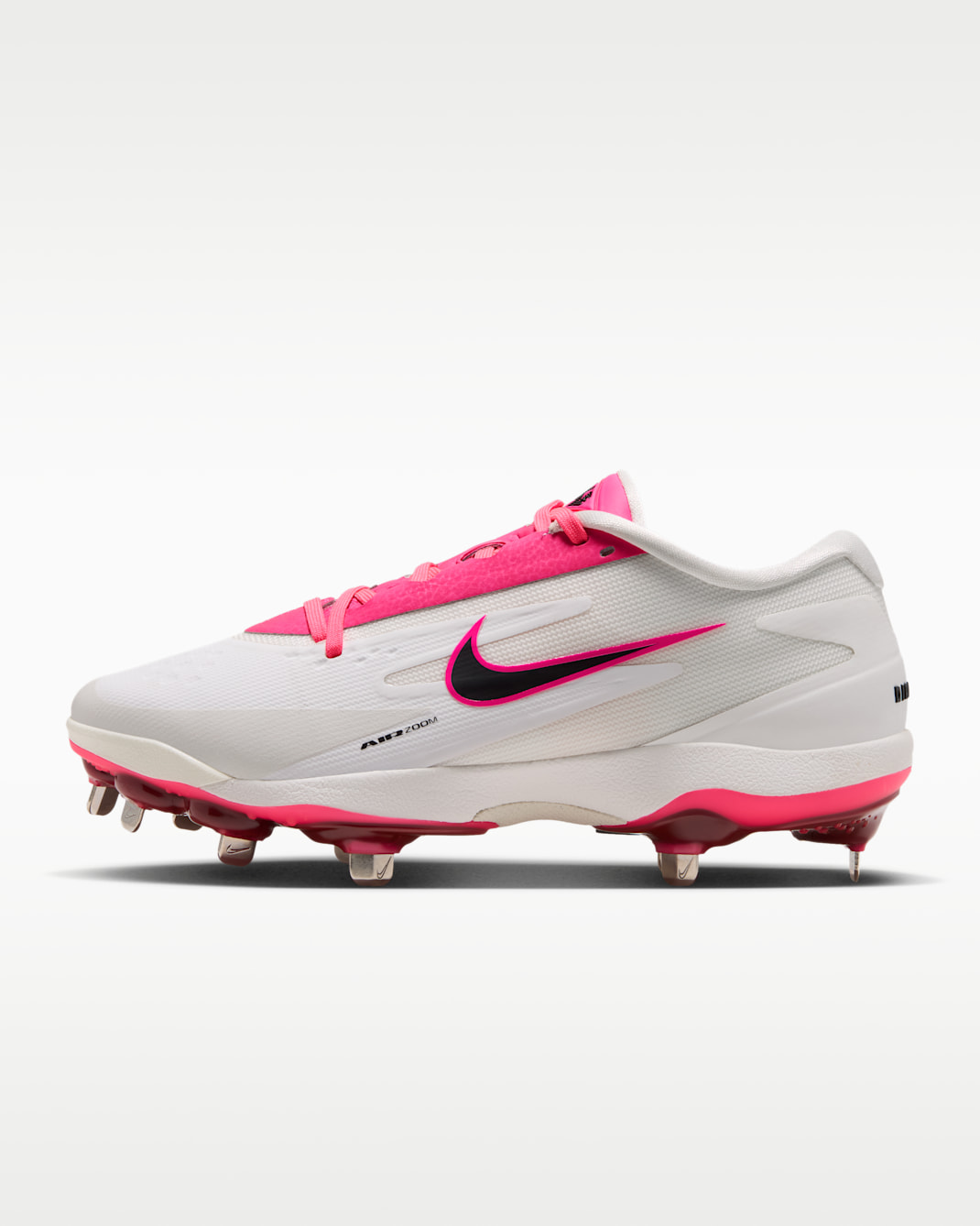 Tacos de softbol para mujer Diamond Standout MTL - Blanco cumbre/Hiperrosa/Vela/Negro
