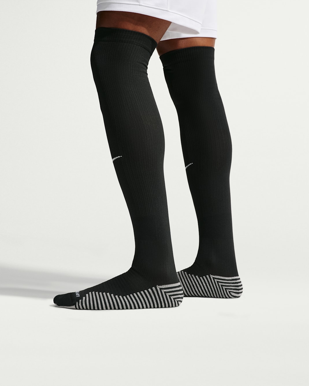 Nike Dri-FIT Strike Knee-High Football Socks - Black/White