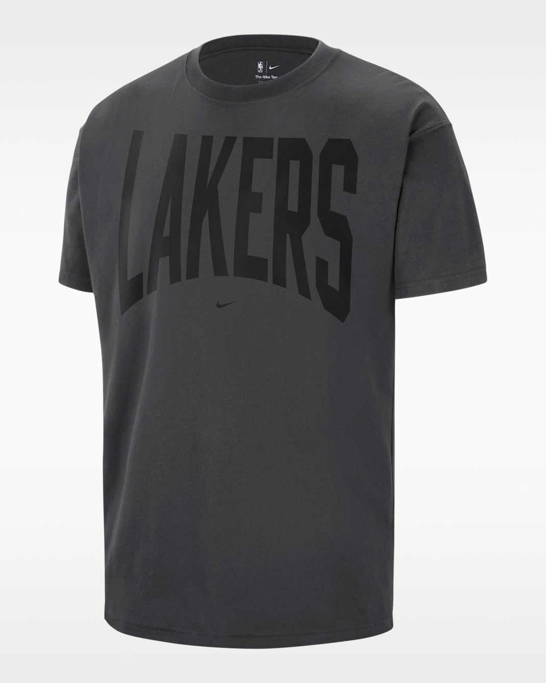 Los Angeles Lakers Nike Men's Basketball T-Shirt - Dark Charcoal